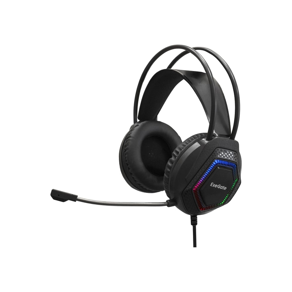 Изображение товара Игровые наушники ExeGate Cosmos HS-704GL с объемным звуком 7.1 Изображение товара Игровые наушники ExeGate Cosmos HS-704GL с объемным звуком 7.1