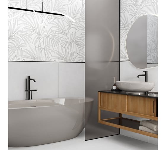 Изображение товара Керамогранит AlmaCeramica Alma Ceramica Флора / Flora лаппатированный 600х1200х8,5 1,44м2 (2 шт в уп) серый GFU60120FLO07L