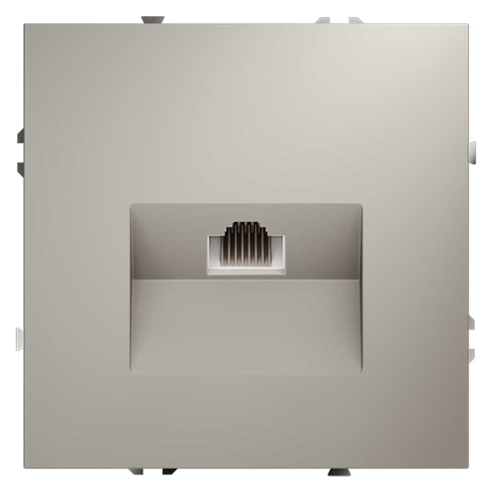 Розетка компьютерная встраиваемая Voltum S70 RJ45 кат.6, кашемир VLS060103