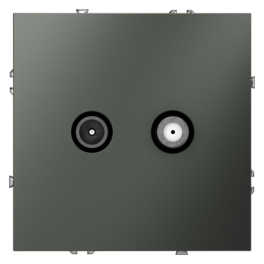Изображение товара Розетка телевизионная встраиваемая оконечная Voltum S70 TV+SAT титан VLS060406 Изображение товара Розетка телевизионная встраиваемая оконечная Voltum S70 TV+SAT титан VLS060406