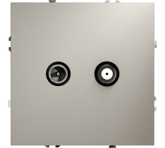 Изображение товара Розетка телевизионная встраиваемая оконечная Voltum S70 TV+SAT кашемир VLS060403