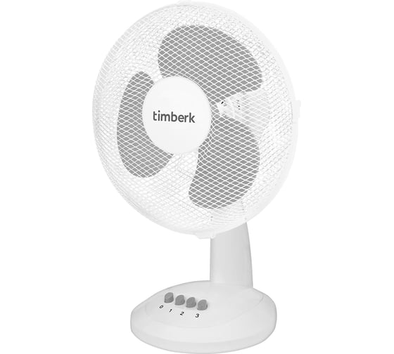Изображение товара Настольный вентилятор Timberk 12", белый T-DF1201