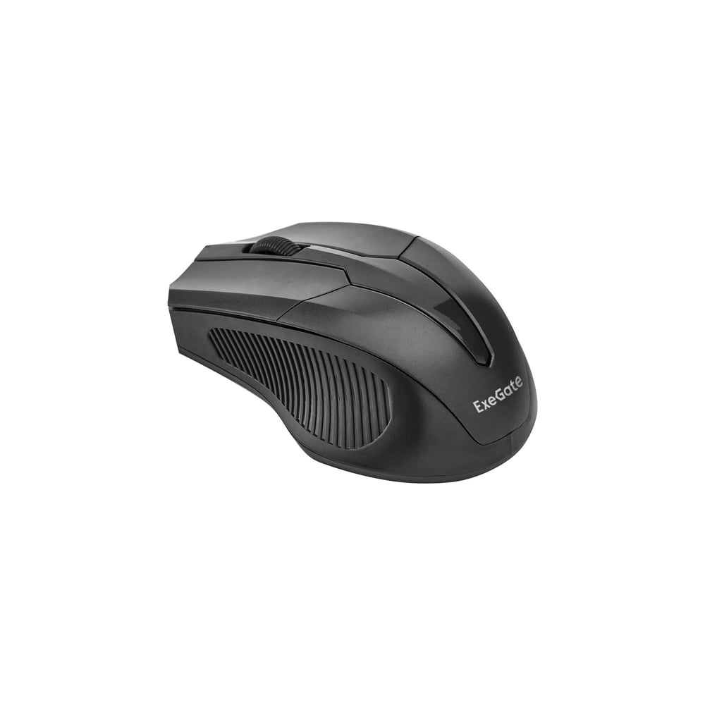 Изображение товара Беспроводная мышь ExeGate Professional Standard SR-9034 радиоканал 2,4 ГГц, USB, оптическая, 800 1200 1600dpi, 4D, 4 кнопки и колесо прокрутки, черная, Color Box 280436