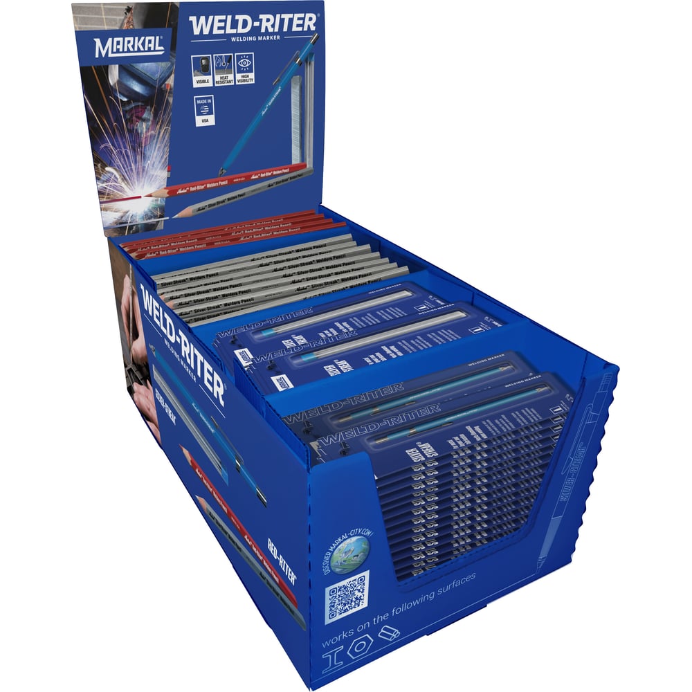 Маркер-карандаш Markal RED RITER WELDER PENCIL RED / красный, для маркировки места сварки 96100 (упаковка 12шт) 96100уп