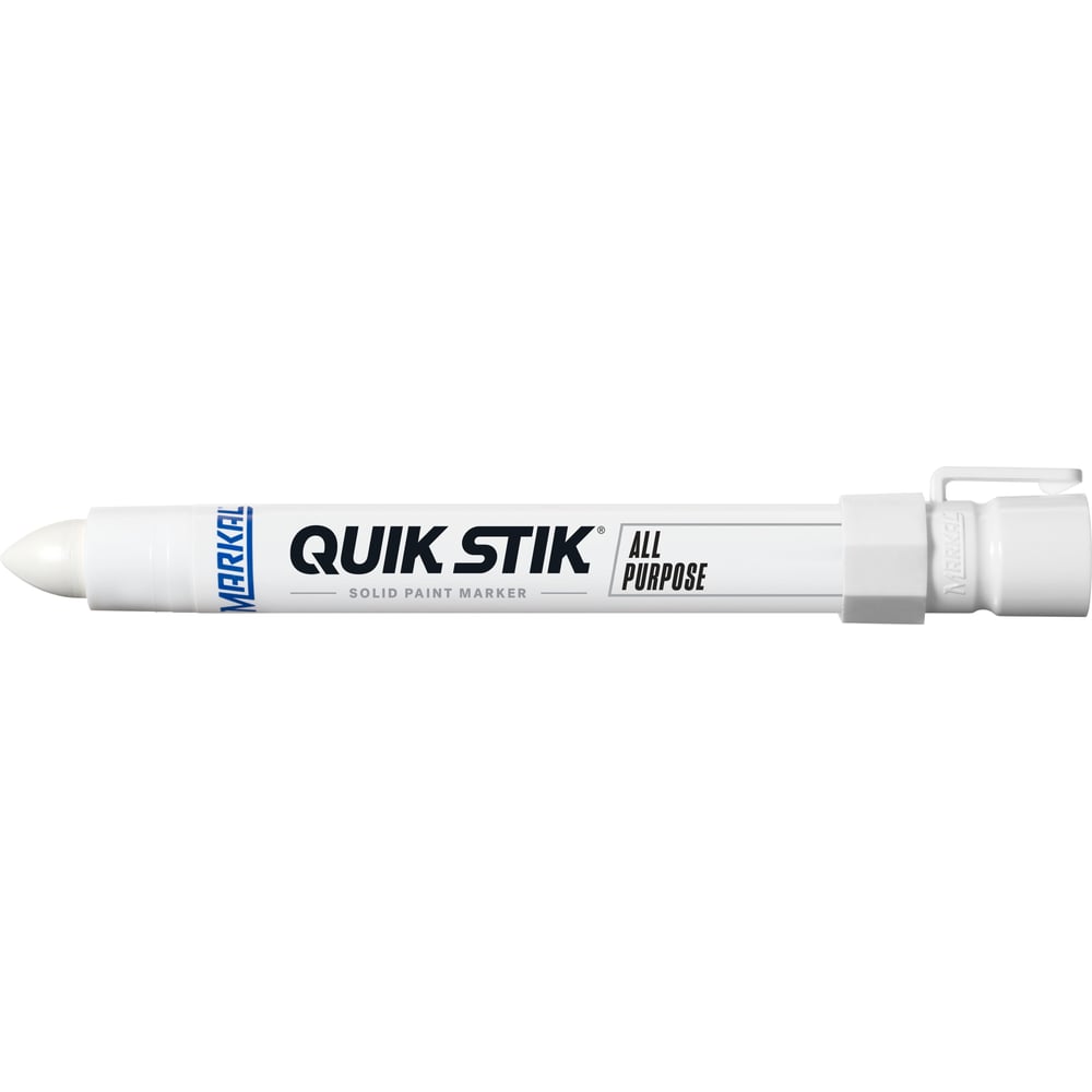 Маркер Markal QUIK STIK ALL PURPOSE WHITE / белый, с твердой краской, 17мм 61051 (упаковка 12шт) 61051уп
