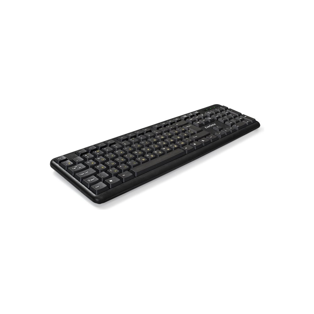 Изображение товара Клавиатура ExeGate Professional Standard LY-405 USB, полноразмерная, влагозащищенная, 105кл., Enter большой, длина кабеля 1,5м, черная, Color Box 287138