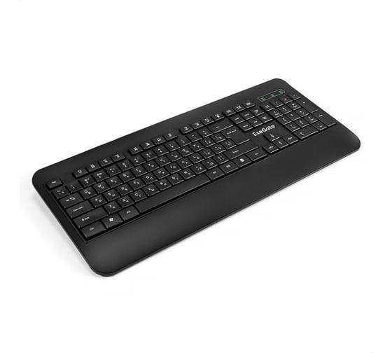 Изображение товара Клавиатура ExeGate Professional Standard LY-E5500M USB, полноразмерная, влагозащищенная, 104кл., Enter большой, подставка под запястья, длина кабеля 1,35м 296922