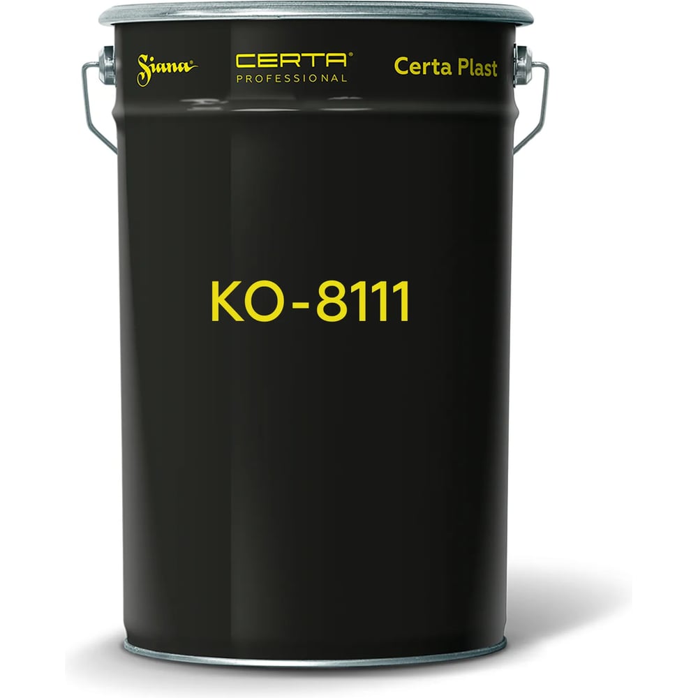 Термостойкая грунт-эмаль Certa КО-8111 до 500С черный 25 кг K8111500chern25