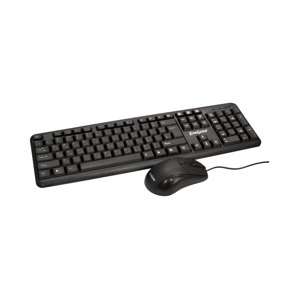 Изображение товара Комплект ExeGate Professional Standard Combo MK120-OEM клавиатура влагозащищенная 104кл + мышь оптическая 1000dpi, 3 кнопки и колесо прокрутки, USB, длина кабел 287139