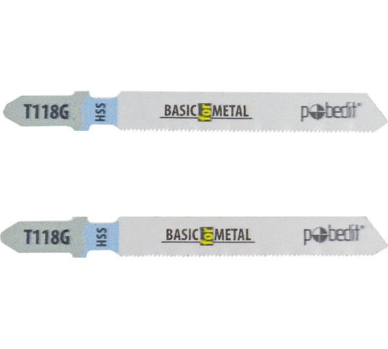 Изображение товара Полотна для электролобзика Pobedit T118G, HSS, (2шт) 2500153