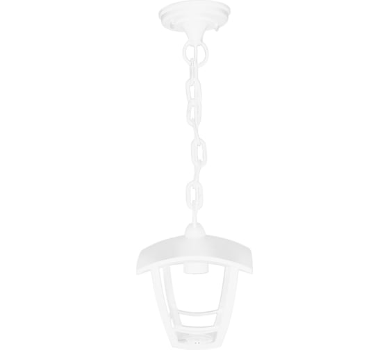 Изображение товара Подвесной садово-парковый светильник Apeyron, Е27x60Вт, 4-гранный, пластик, белый, прозрачный 165x165x825мм 11-159