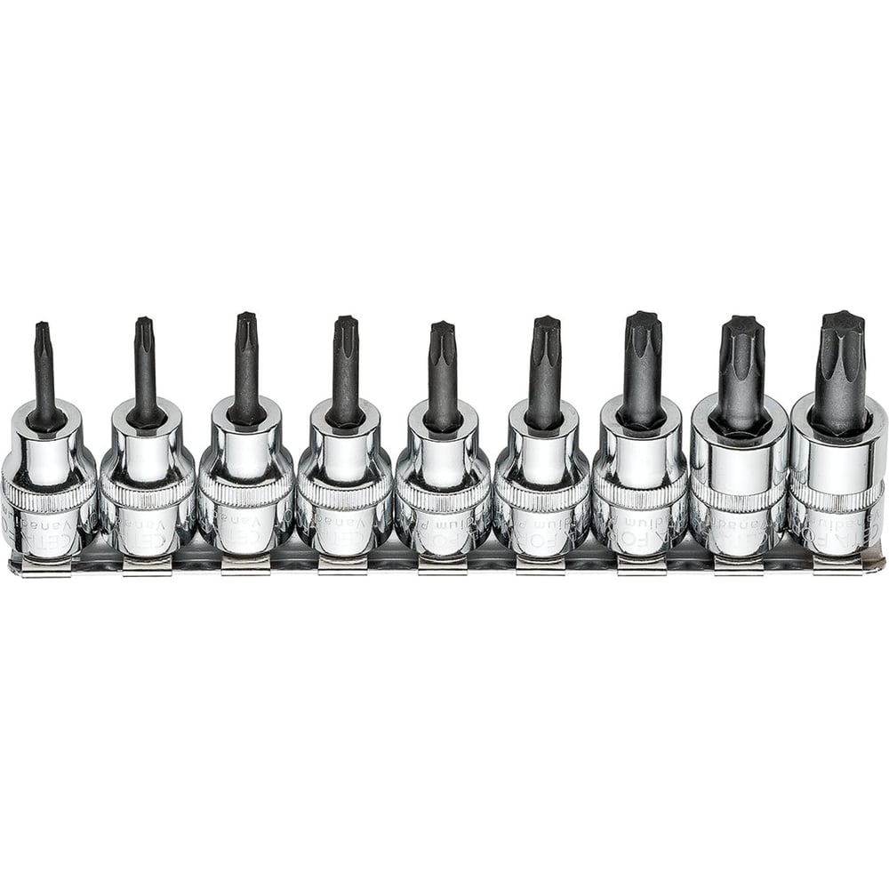 Изображение товара Набор головок CETA FORM со вставкой Torx 3/8 на держателе 9 предметов C18S-RT09 Изображение товара Набор головок CETA FORM со вставкой Torx 3/8 на держателе 9 предметов C18S-RT09