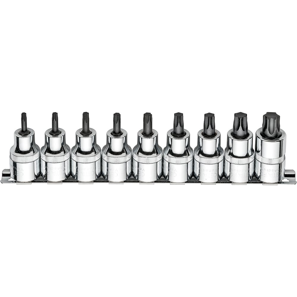 Изображение товара Набор головок CETA FORM Torx 1/2, 9 предметов, CrV, T20-T60 Изображение товара Набор головок CETA FORM Torx 1/2, 9 предметов, CrV, T20-T60