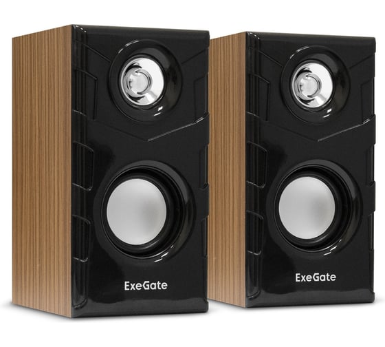 Изображение товара Акустическая система ExeGate 2.0 Tango 316 питание USB, 2x3Вт 6 Вт RMS, 80-20000Гц, светлое дерево, Color Box 289694