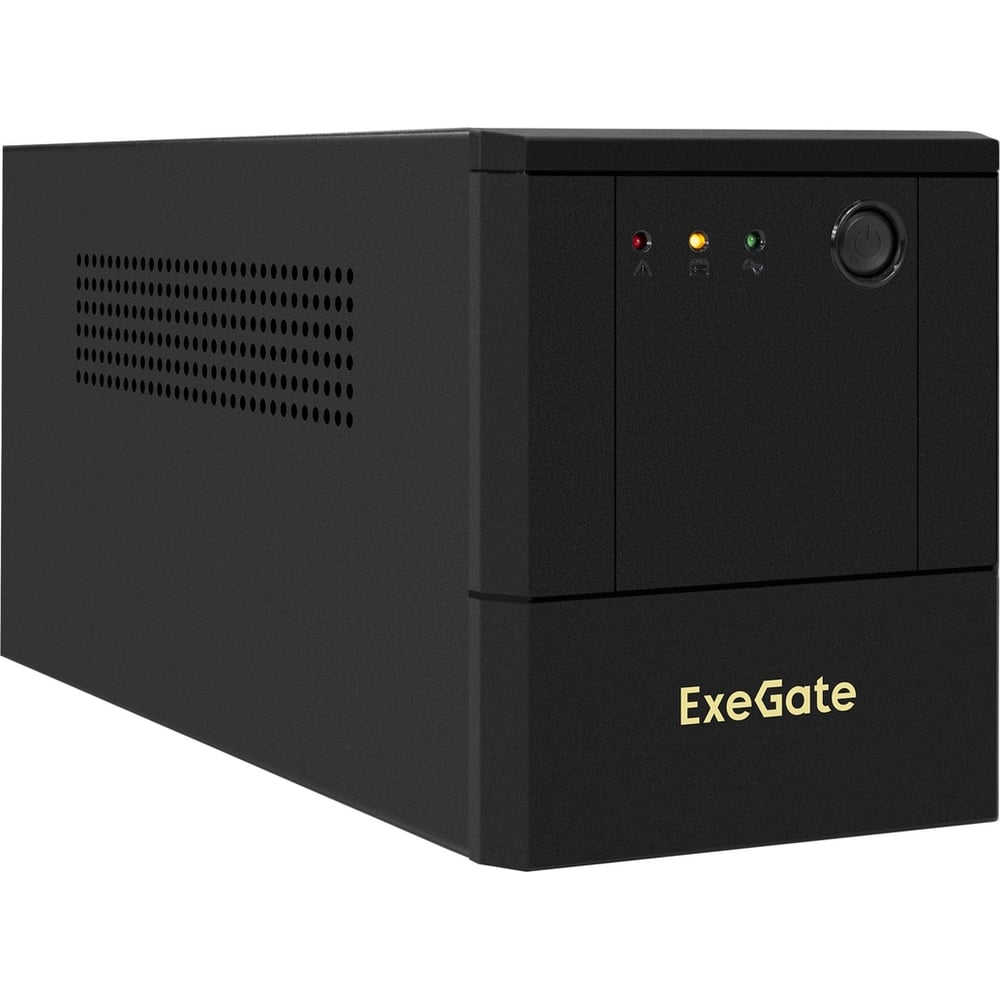 Источник бесперебойного питания ExeGate SpecialPro UNB-1000.LED.AVR.8C13.USB 1000VA/700W, LED, AVR, 8 C13, USB, батарея 12V 7.2Ah - 2 шт., металлический корпус, Black 299948