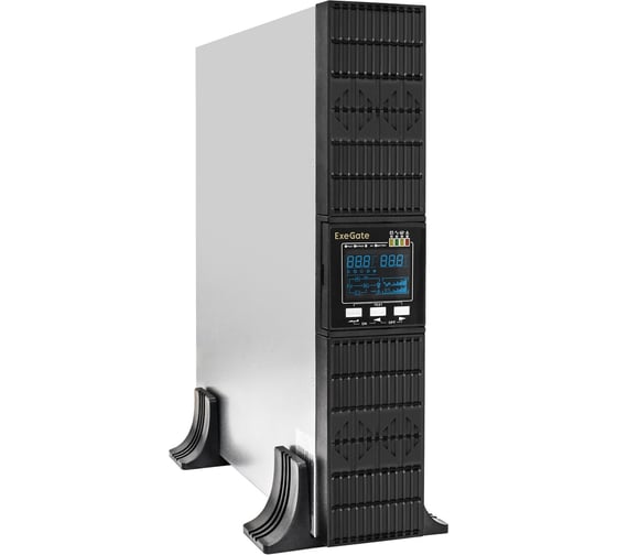 Изображение товара Источник бесперебойного питания ExeGate On-line PowerExpert ULS-3000.LCD.AVR.6C13.USB.RS232.SNMP.BC.2U 3000VA/3000W, On-Line, PF=1, LCD, 6 C13, RS232, USB, SNMP-slot, встроенные батареи 297668