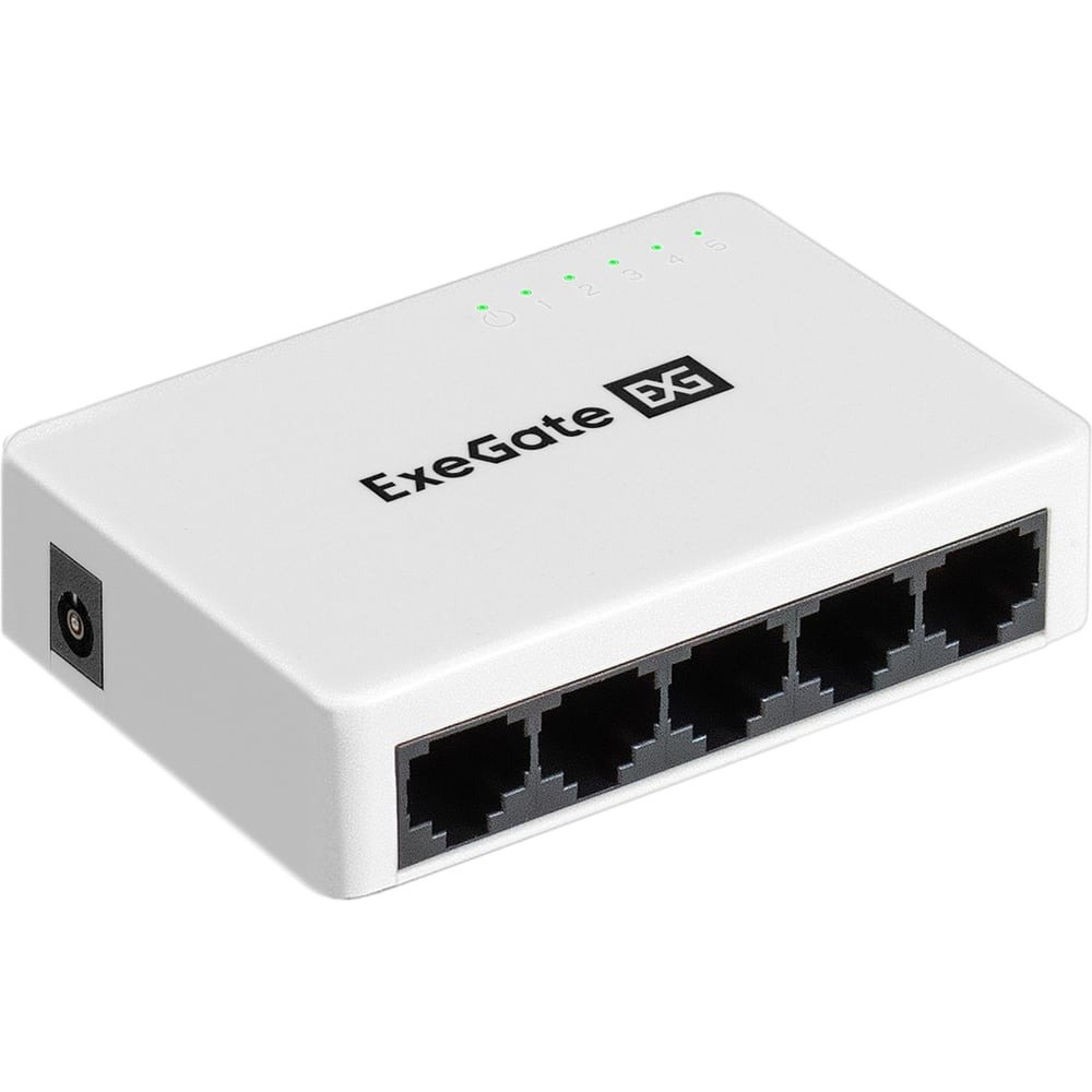 Изображение товара Коммутатор неуправляемый ExeGate EDES-1005C 5-портовый UTP 10/100Mbps, с функцией энергосбережения Green Ethernet Technology, настольный 298685 Изображение товара Коммутатор неуправляемый ExeGate EDES-1005C 5-портовый UTP 10/100Mbps, с функцией энергосбережения Green Ethernet Technology, настольный 298685