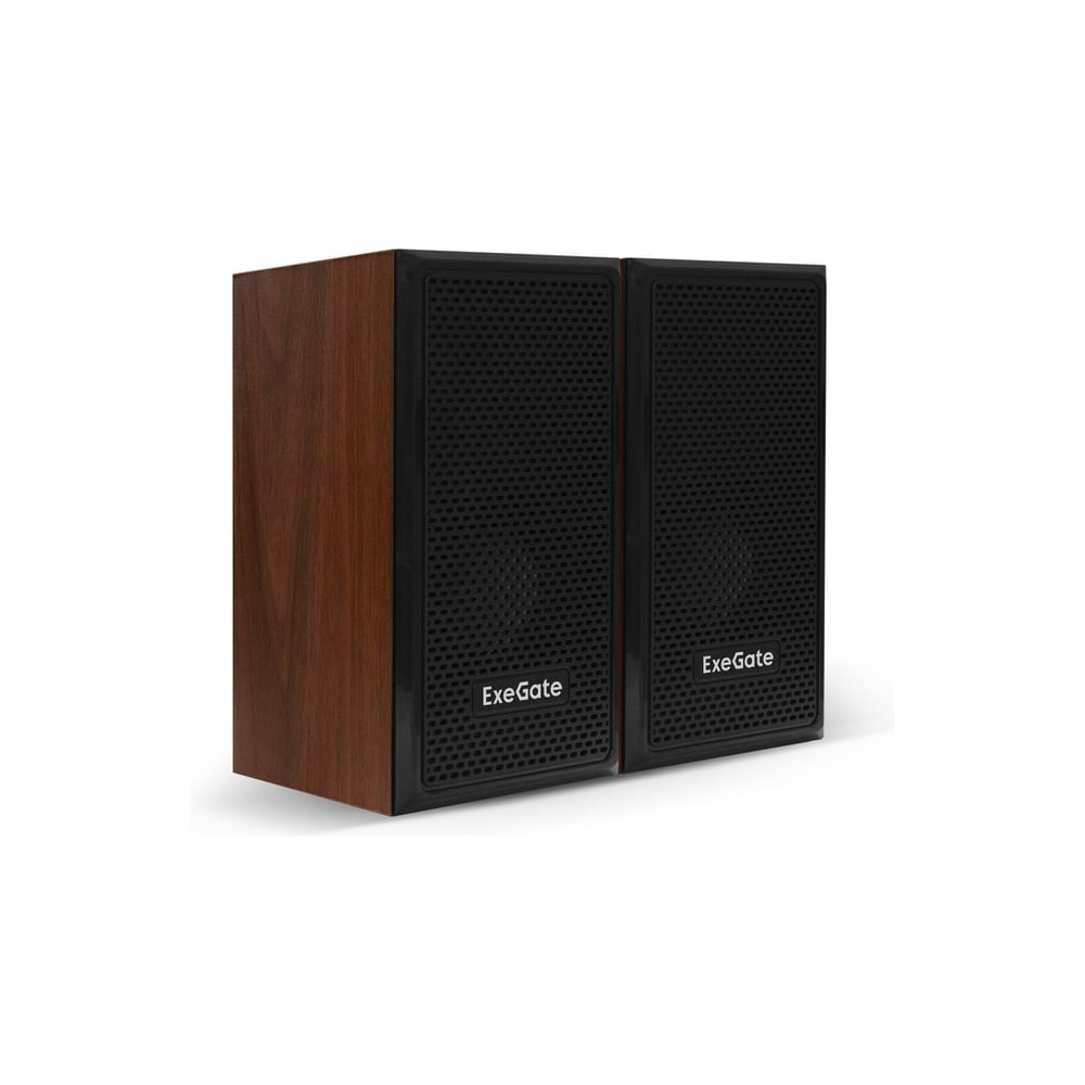 Изображение товара Акустическая система ExeGate 2.0 Tango 312 питание USB, 2x3Вт 6 Вт RMS, 80-20000Гц, темное дерево, Color Box 287058