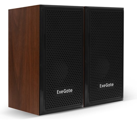 Изображение товара Акустическая система ExeGate 2.0 Tango 312 питание USB, 2x3Вт 6 Вт RMS, 80-20000Гц, темное дерево, Color Box 287058