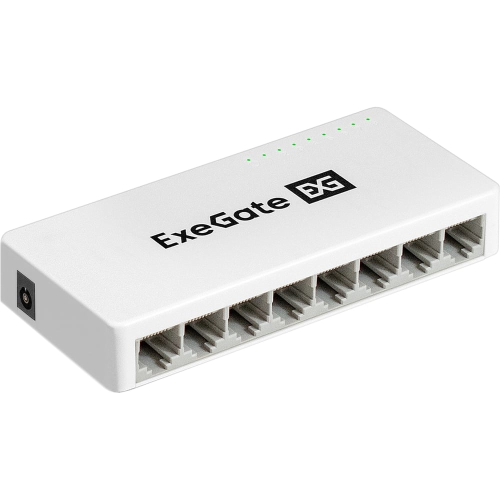 Изображение товара Коммутатор неуправляемый ExeGate EDGS-1008C 8-портовый гигабитный UTP 10/100/1000 Base-T, с функцией энергосбережения EEE, настольный/настенный 298688 Изображение товара Коммутатор неуправляемый ExeGate EDGS-1008C 8-портовый гигабитный UTP 10/100/1000 Base-T, с функцией энергосбережения EEE, настольный/настенный 298688