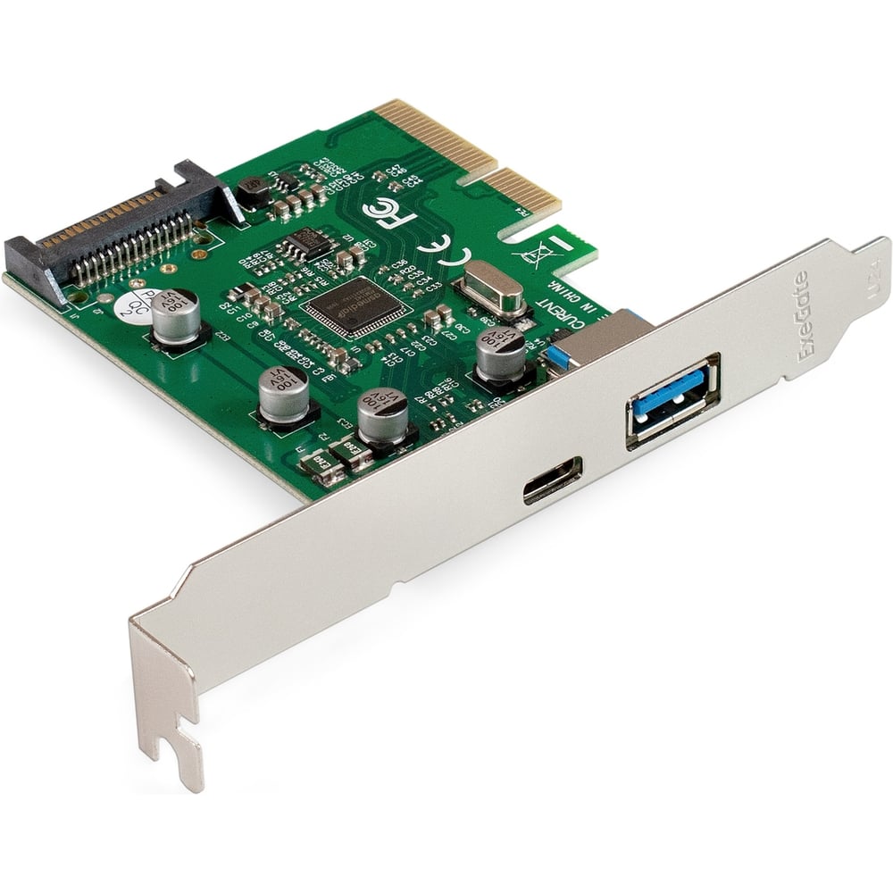 Изображение товара Контроллер ExeGate EXE-320-1A1C USB3.2 Gen2 10Gbps PCI-E x4
