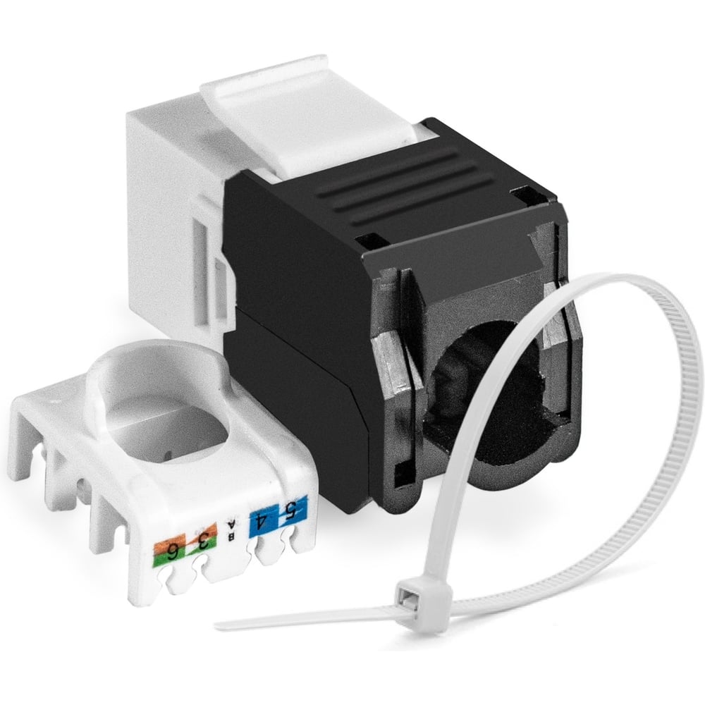 Изображение товара Модуль-вставка ExeGate Keystone Jack RJ-45 KJ-8P8C-U-C5e-180-TL Кат.5e, неэкранированная, 180 градусов, IDC Toolless без инструмента 297343 Изображение товара Модуль-вставка ExeGate Keystone Jack RJ-45 KJ-8P8C-U-C5e-180-TL Кат.5e, неэкранированная, 180 градусов, IDC Toolless без инструмента 297343