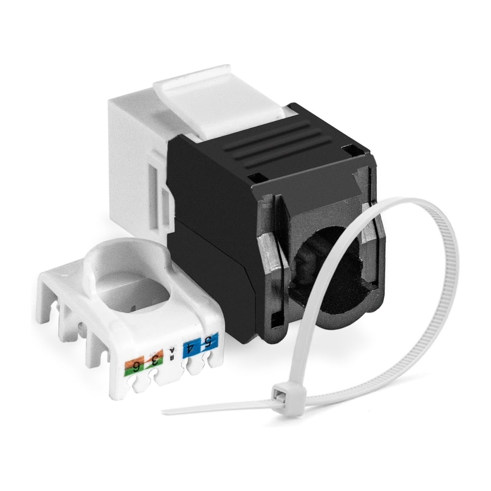 Изображение товара Модуль-вставка ExeGate Keystone Jack RJ-45 CAT6A без инструмента Изображение товара Модуль-вставка ExeGate Keystone Jack RJ-45 CAT6A без инструмента