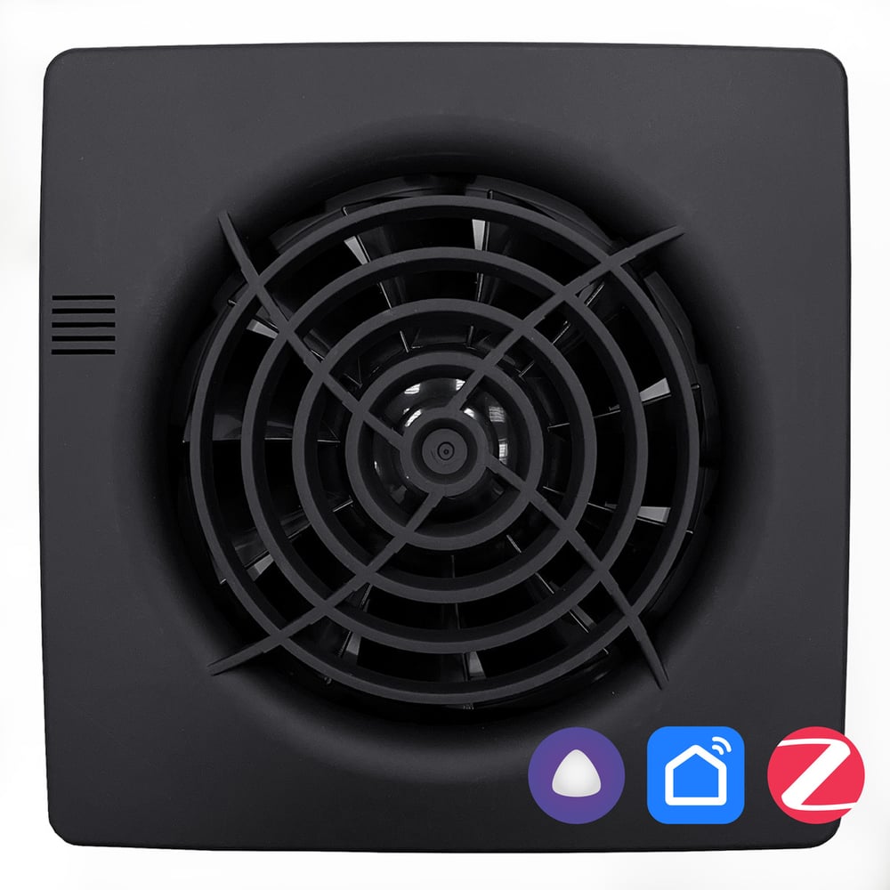 Изображение товара Вентилятор Seicoi Smart Floxy 100 Black осевой 10 Вт, 90 м³/ч