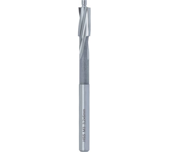 Изображение товара Цековка проходная чистовая MASTER-TOOL 180гр. M3 3.2/6мм HSS-G 102401PRO