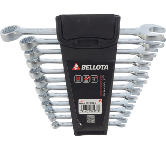 Изображение товара Набор комбинированных ключей Bellota, 12 шт 649112