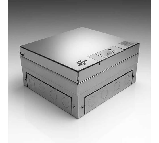 Изображение товара Люк видимый в пол SYSTEM POWER VT/1.02 на 4 модуля (2 розетки) – ip41 SP01-0104