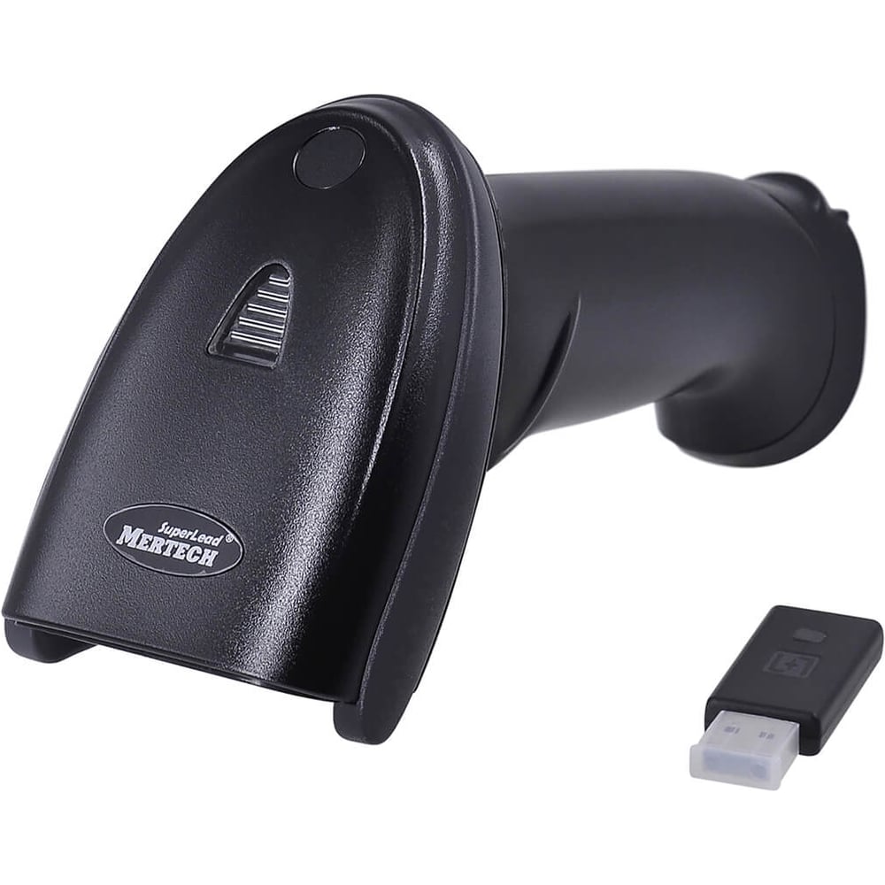 Изображение товара Сканер MERTECH CL-2210 BLE Dongle P2D USB full black с зарядно-коммуникационной подставкой 4281