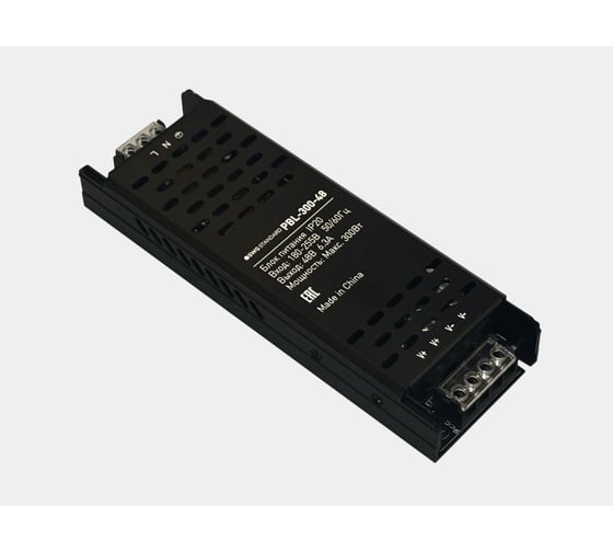 Изображение товара Блок питания SWG черный IP20, PBL-300-48, 300Вт, 48В 00-00038348