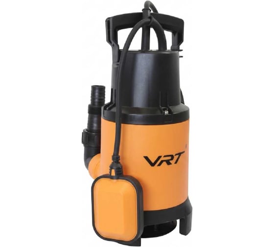 Изображение товара Насос дренажный для грязной воды VRT DP-400 400 Вт, до 150 л/мин, глуб 7м, напор 5м, частицы 15мм 558291