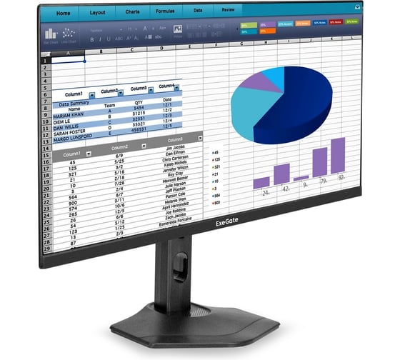 Изображение товара Монитор ExeGate с аудио 23.8 100 Гц ProSmart EH2400C IPS LED Grade A+, FHD, 1920x1080 100Гц, 16:9, 250cd/m2, 1000:1, 178/178, 3-5ms, audio-out, Speakers, 300347