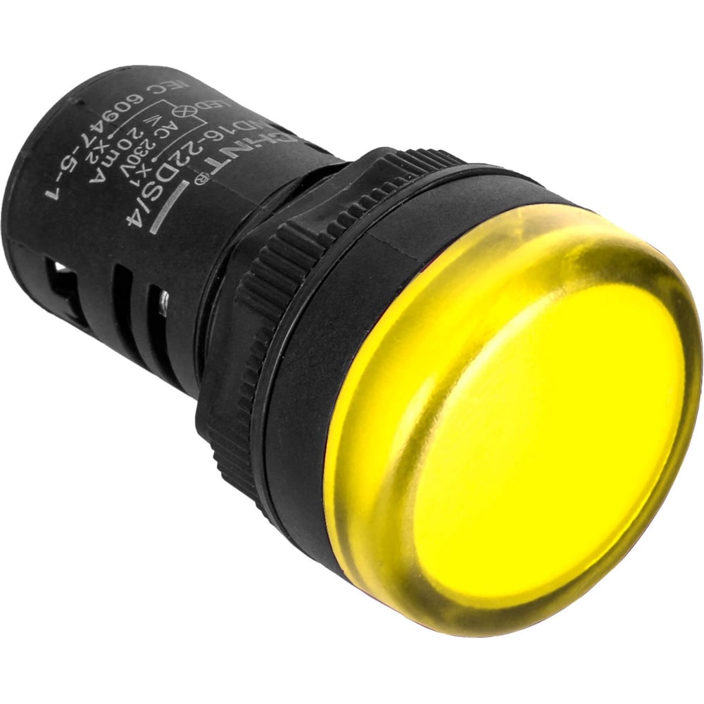 Индикатор световой CHINT ND16-22DS/4 желтый АС220В (R) (уп. 10 шт.) 592719