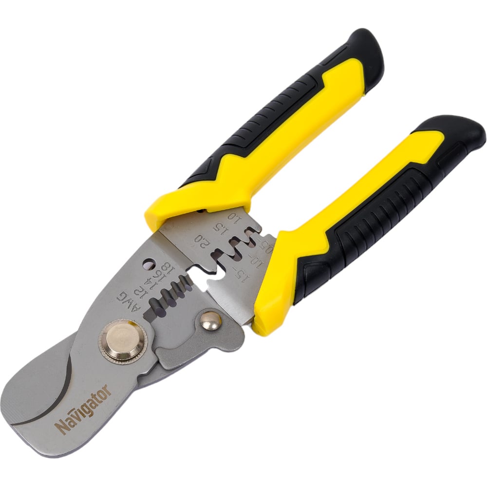 Изображение товара Профессиональные кабельные электропассатижи Navigator NHT-Nk03-4v1 для снятия изоляции