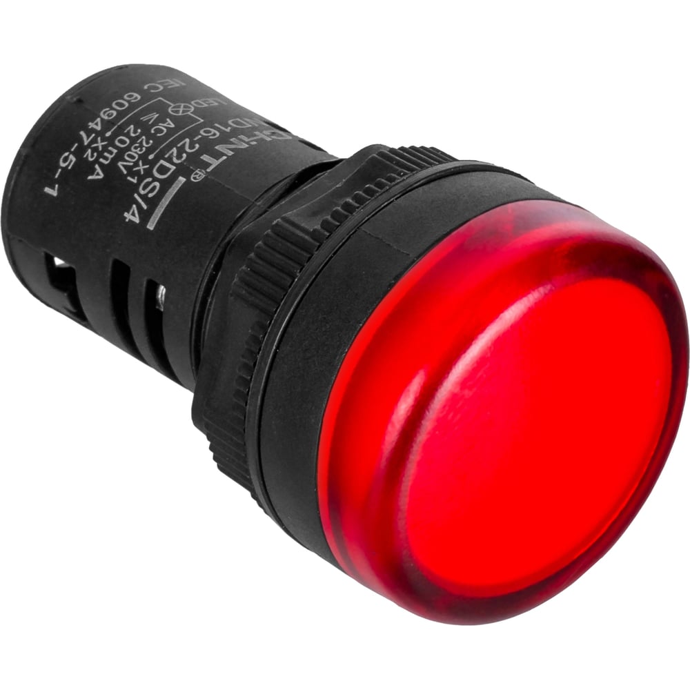 Индикатор световой CHINT ND16-22DS/4C красный, компактный, встроенный конденсатор, IP65 АС380В (R) (уп. 10 шт.) 828189