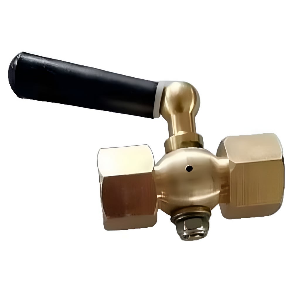 Кран запорный для манометра 57-57-PTFE-3WT-T-H ВР/ВР G1/4-G1/4 Ду15 Ру25 трехходовой, с рукояткой DN.ru D160-89668