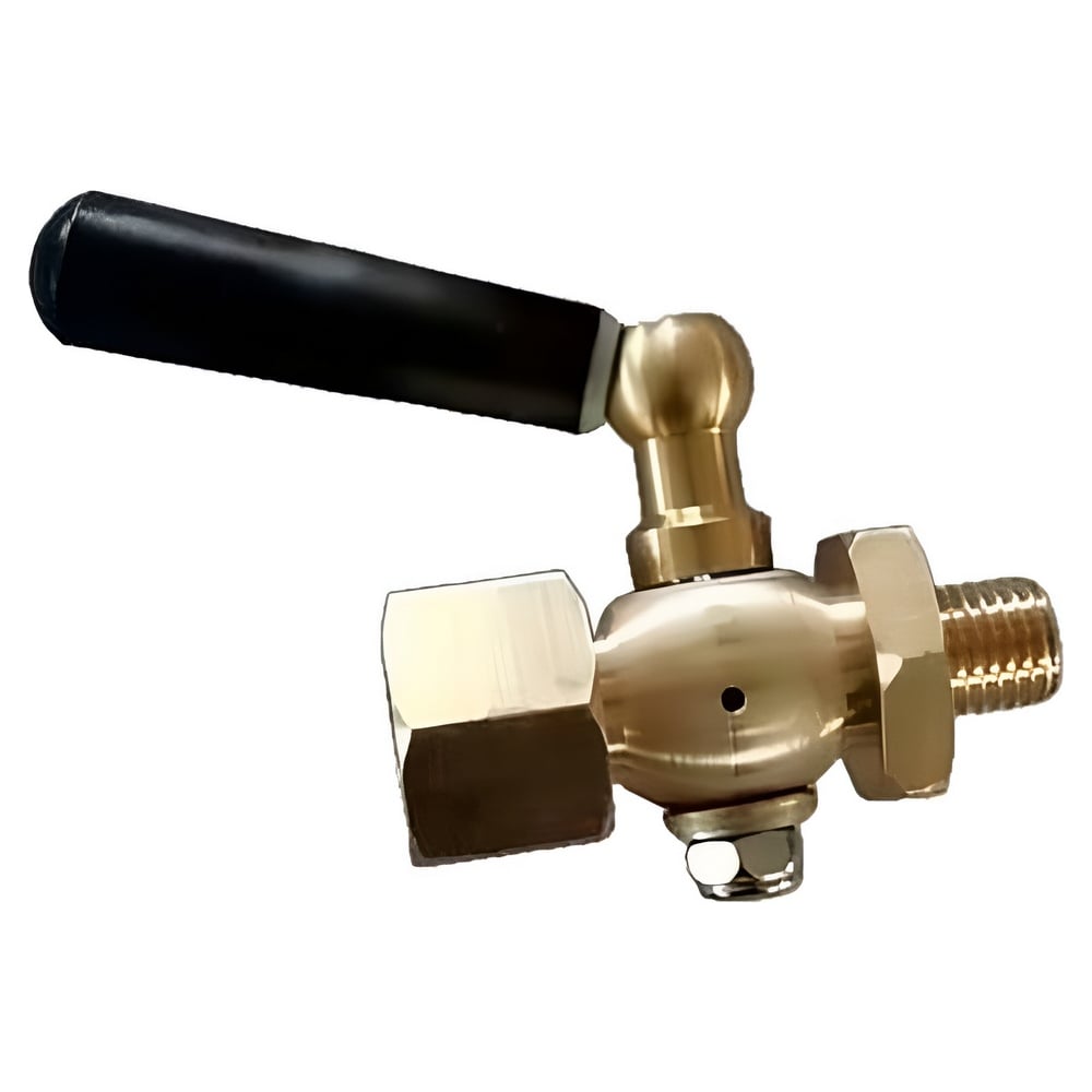 Изображение товара Кран запорный для манометра 57-57-PTFE-3WT-T-H ВР/НР G1/4-G1/4 Ду15 Ру25 трехходовой, с рукояткой DN.ru D160-89670