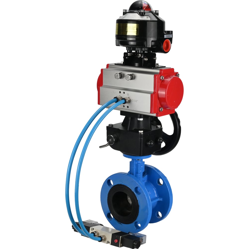 Затвор DN.ru GGG40-GGG40-EPDM-2W-F-H Ду50 Ру16, с пн.прив. DA-105, пн.распр. PND1-T10-220VAC NAMUR, РД HDM-1, БКВ LSB-510 D050-106940