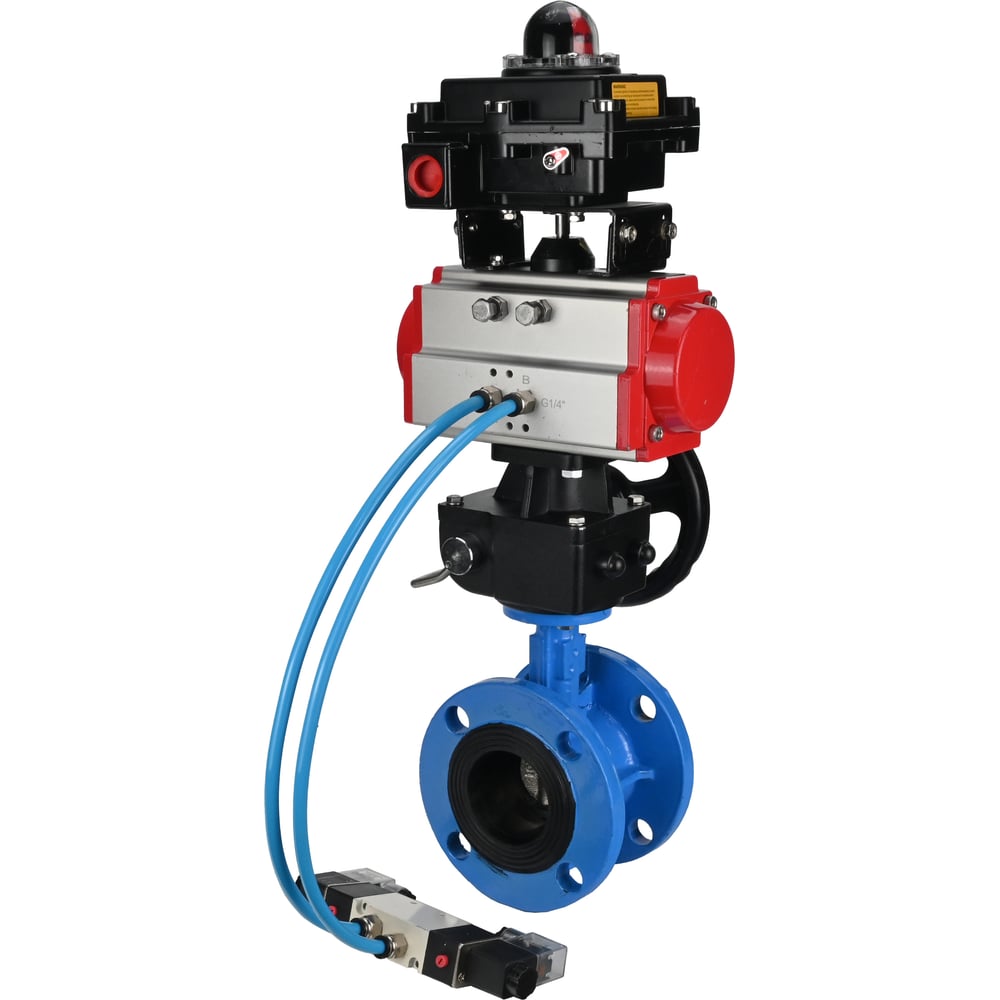 Затвор DN.ru GGG40-GGG40-EPDM-2W-F-H Ду50 Ру16, с пн.прив. DA-105, пн.распр. PND1-T10-220VAC NAMUR, РД HDM-1, БКВ LSB-410 D050-106912