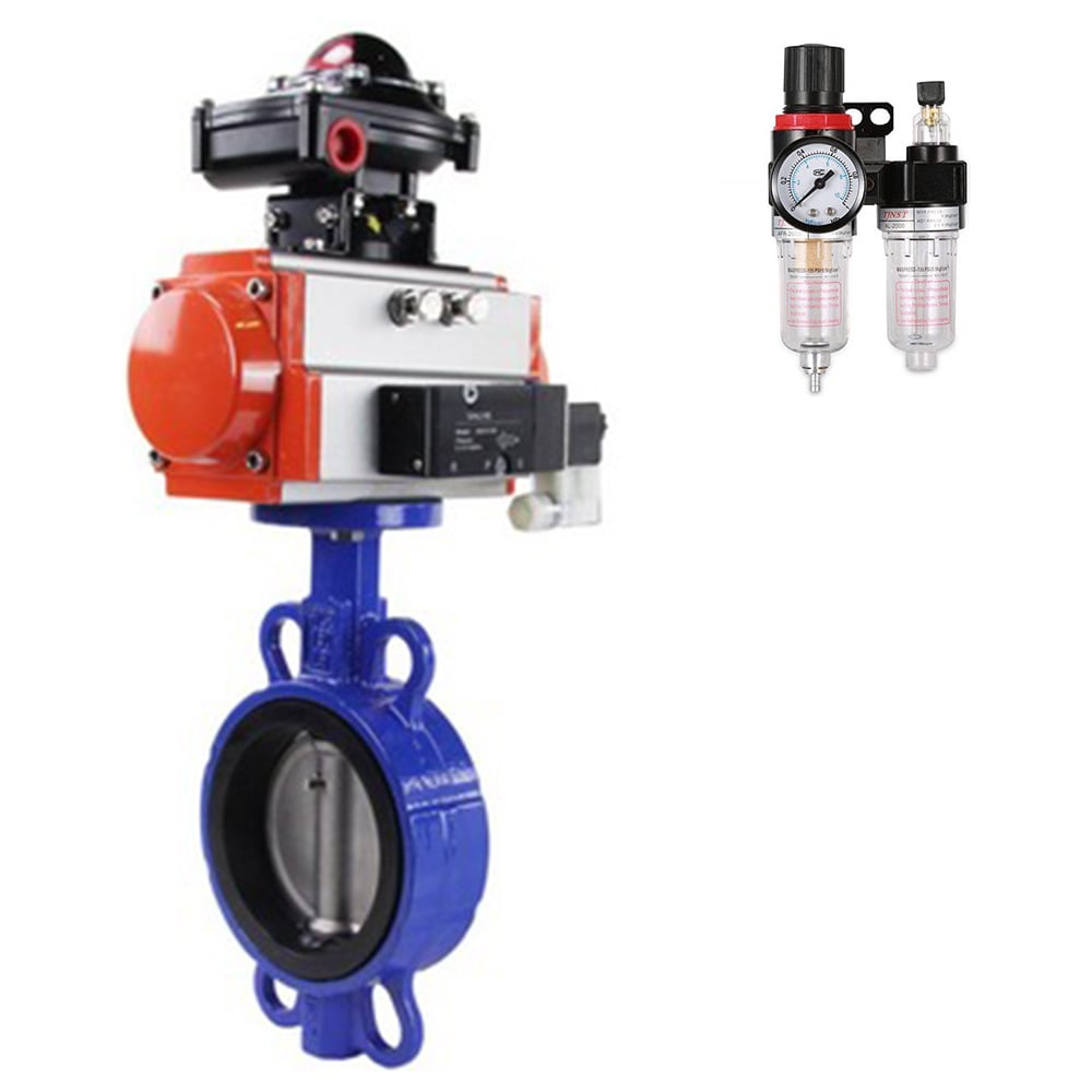 Затвор DN.ru GGG50-316L-EPDM Ду125 Ру16, с пн.прив. SA-130, пн.распр. PND1-T10-220VAC NAMUR, БКВ LSB-410, БПВ D050-105475