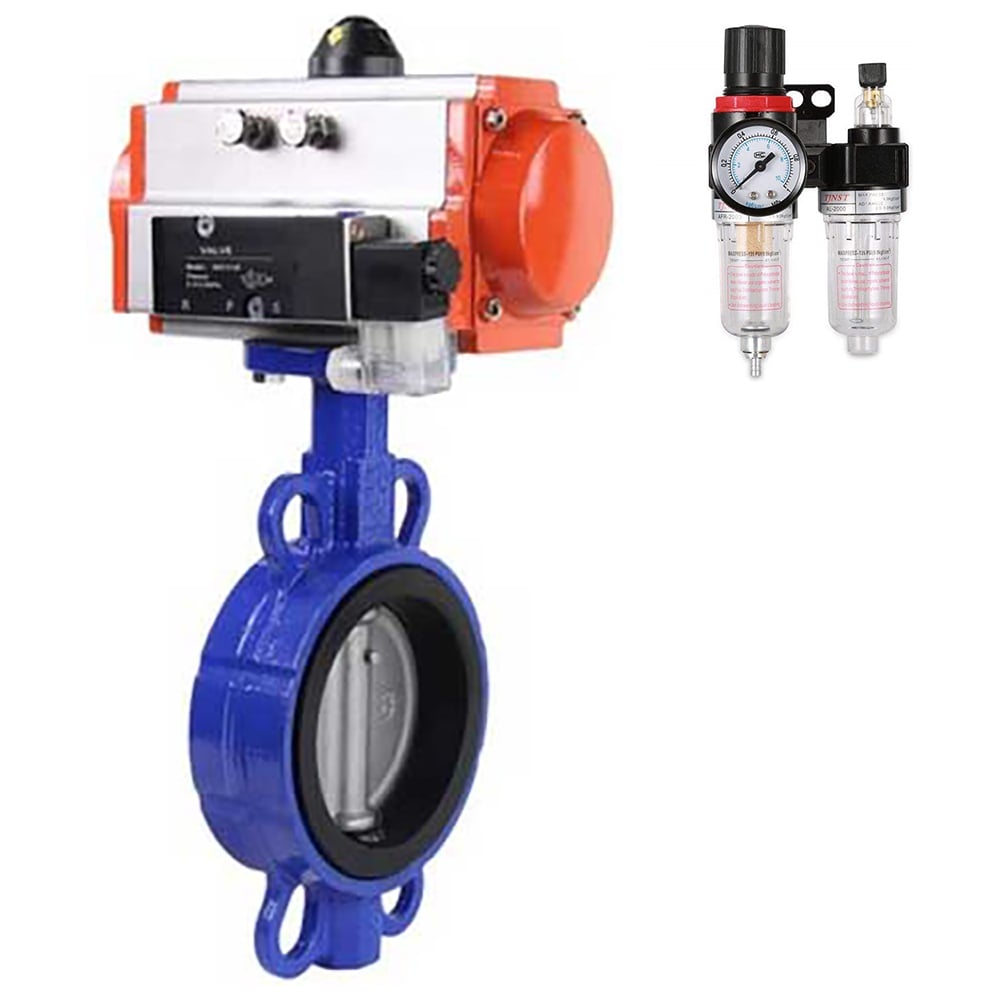 Затвор DN.ru GGG50-316L-EPDM Ду150 Ру16, с пн.прив. SA-130, пн.распр. PND1-T10-220VAC NAMUR, БПВ D050-105440