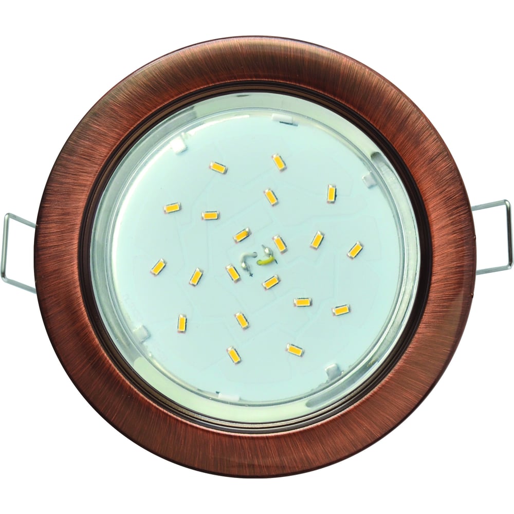 Изображение товара Встраиваемый светильник Ecola GX53 H4 черненая медь 38x106, комплект 2 шт