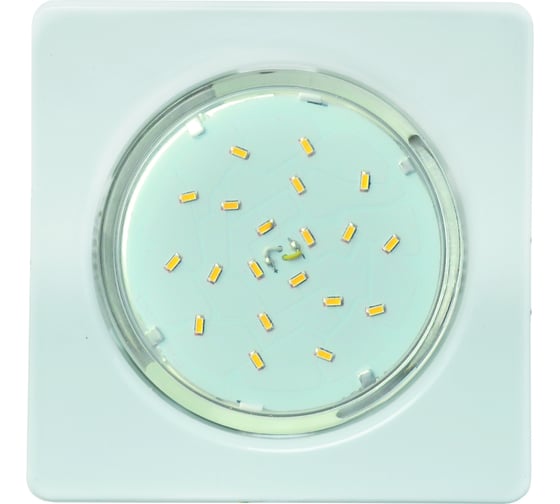 Изображение товара Светильник Ecola GX53 H4 Square open edge квадратный, белый, плоский с открытым краем 106x41 FW53N4ECB