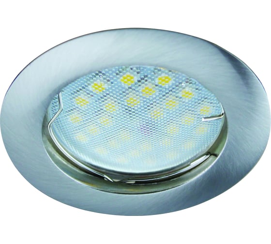 Изображение товара Встраиваемый светильник Ecola MR16 DL100 GU5.3 литой сатин-хром 24x75 FN1601EFF