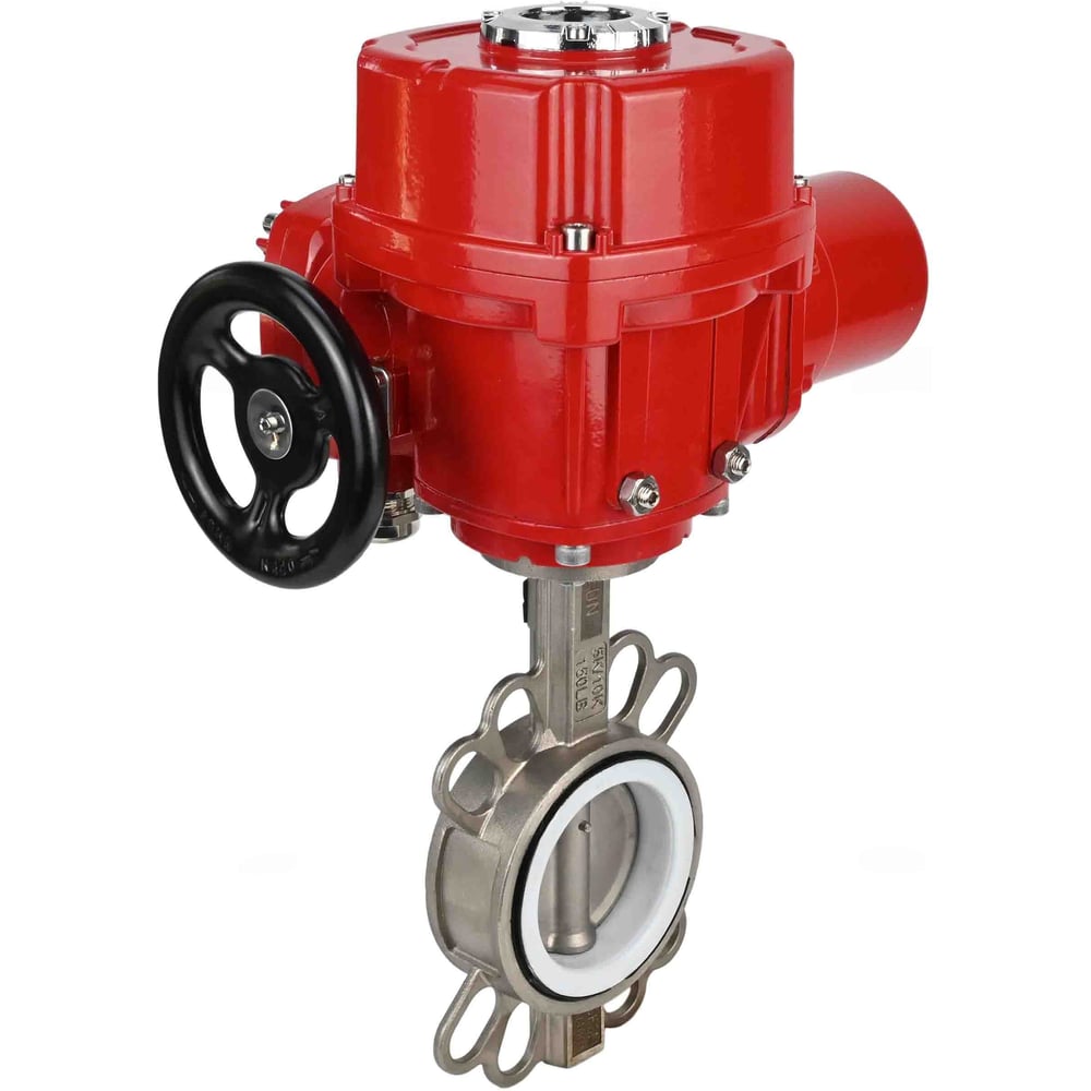 Затвор DN.ru WCB-316L-PTFE Ду80 Ру16, с электроприводом EX-010 24В D050-95336