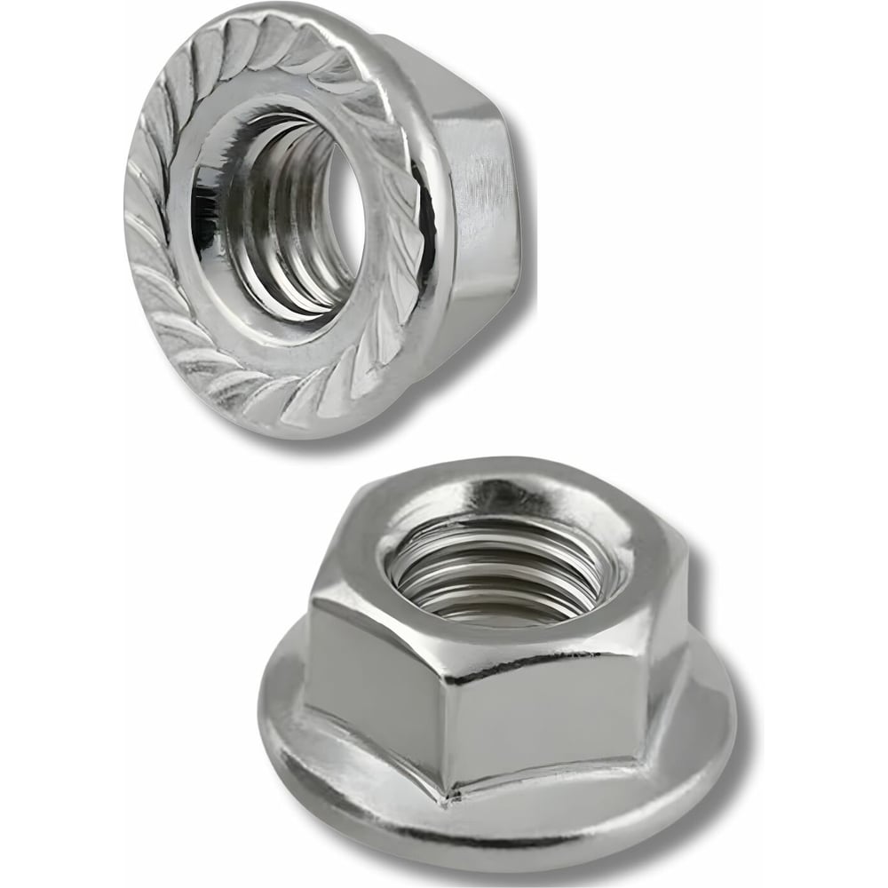 Гайка ЮпитерСталь DIN 6923 (10.0) М14 Dacromet с насеч., 100 шт, JU03347