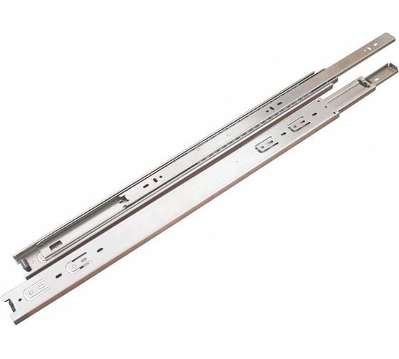 Изображение товара Шариковые направляющие для ящиков Локри хром, 450 мм, 2 шт. WP 450